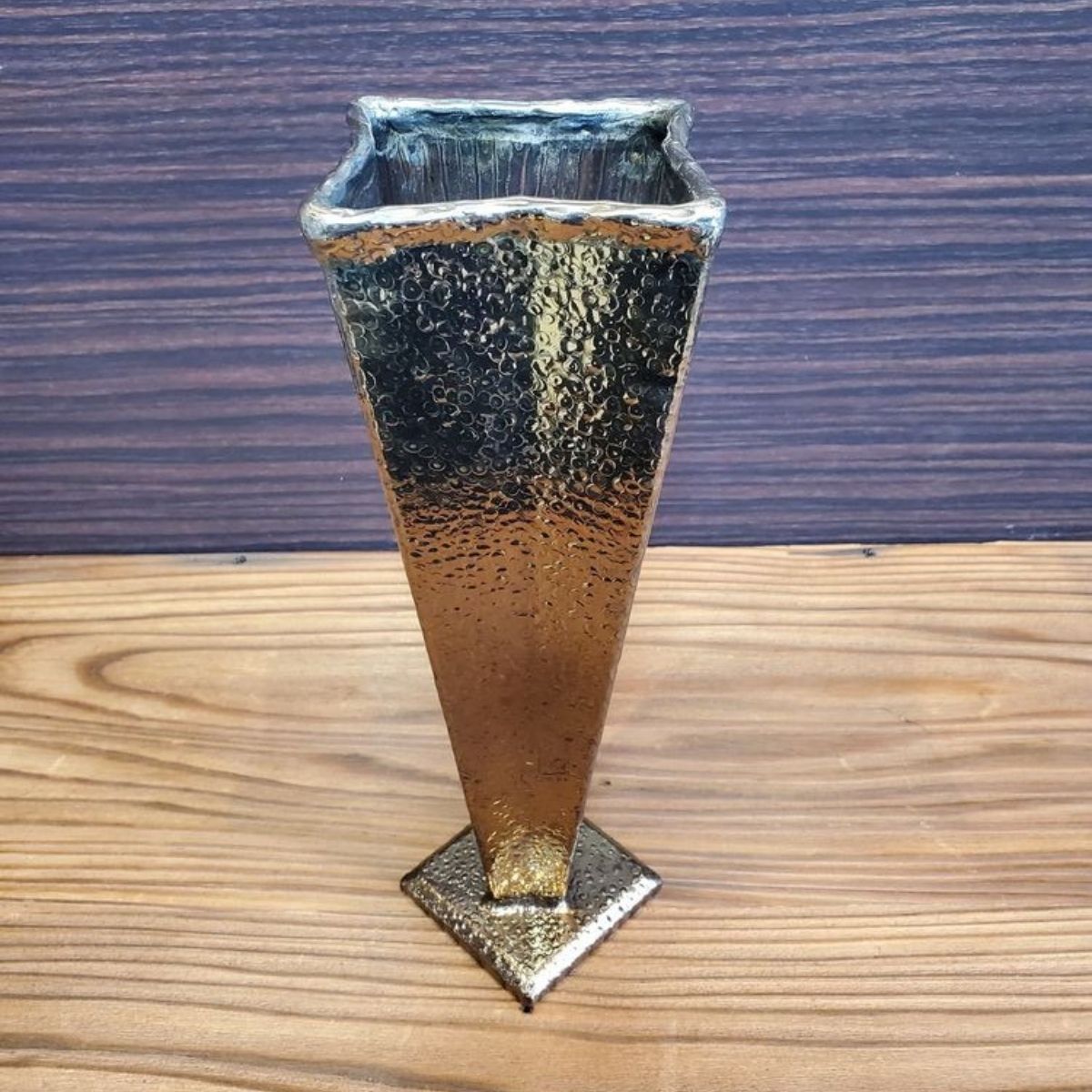 SUS花瓶「錐水玉」/アート花器 – 匠人-TAKUTO-
